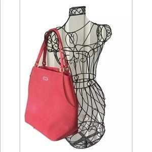 ESCADA- TRUE RED - Escada Beaute Makeup Cosmetic TOTE Bag  PURSE *BLING Logo NEW